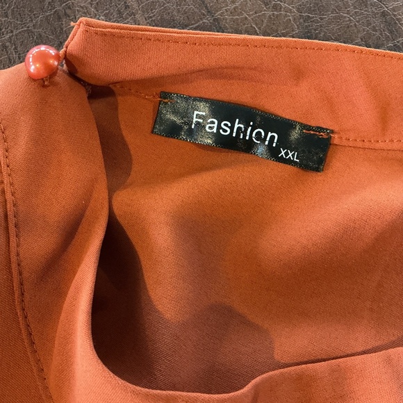 Fashion‎ Women XXL Cropped Top Flared Sleeves Keyhole Neck Peasant Boho Fall - Picture 4 of 9